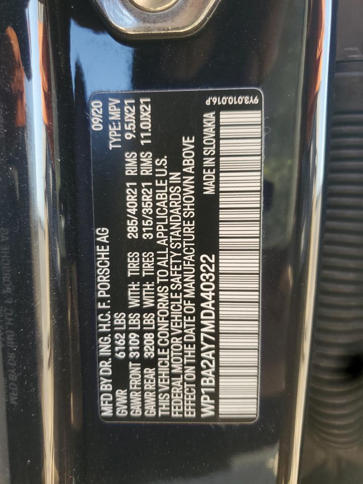 2021 PORSCHE CAYENNE
