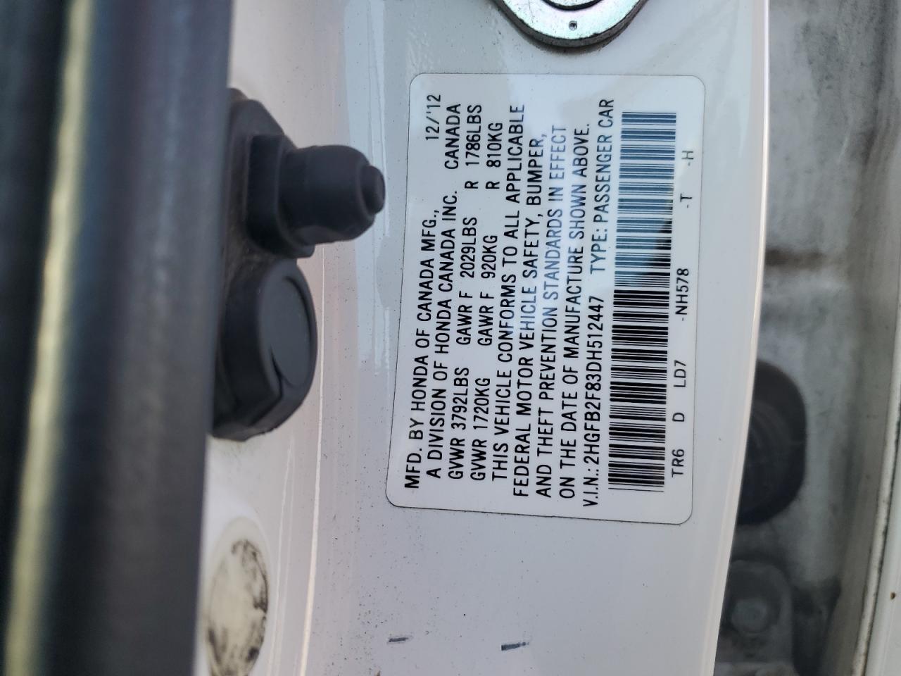 2013 HONDA CIVIC