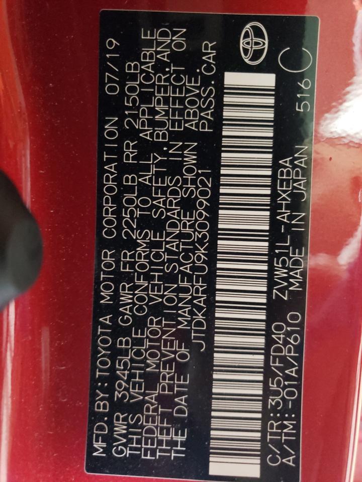 2019 TOYOTA PRIUS