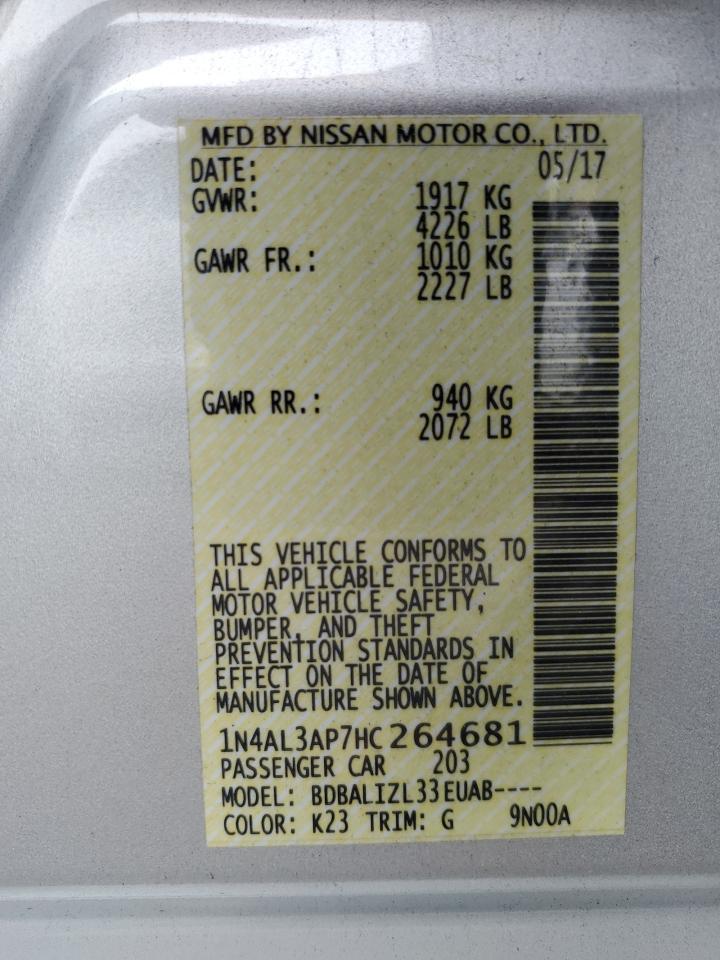 2017 NISSAN ALTIMA