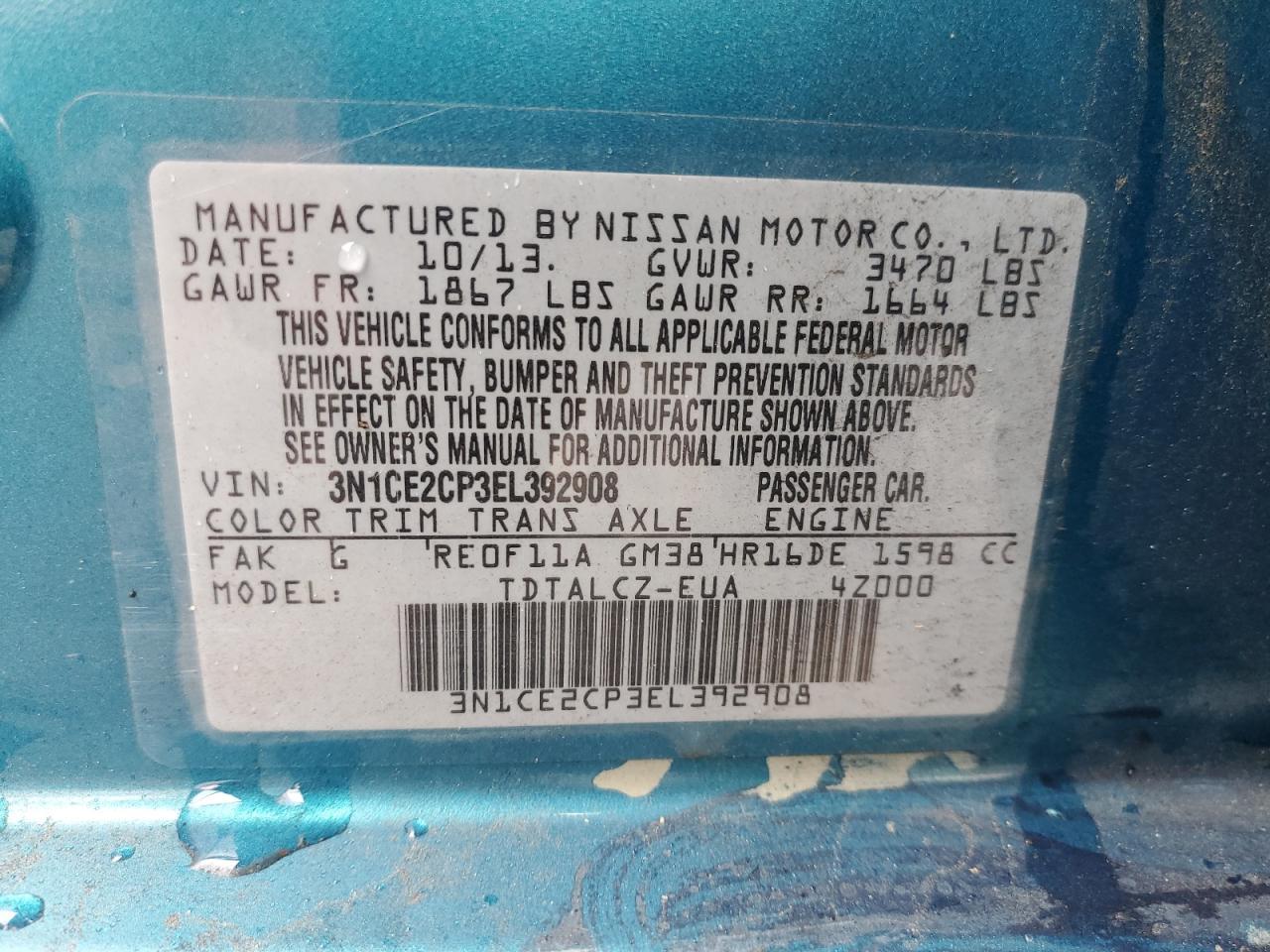 2014 NISSAN Versa Note