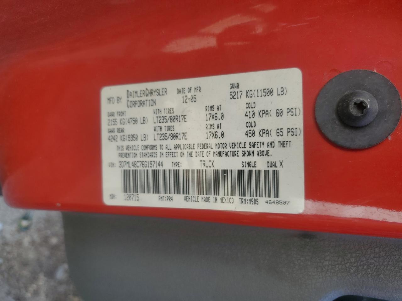 2006 DODGE Ram 3500