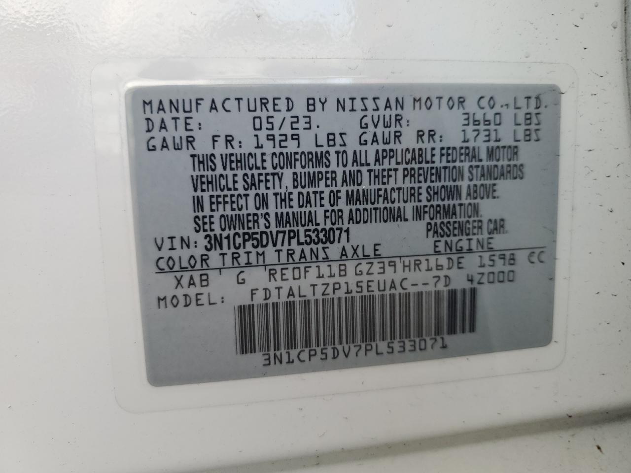 2023 NISSAN KICKS