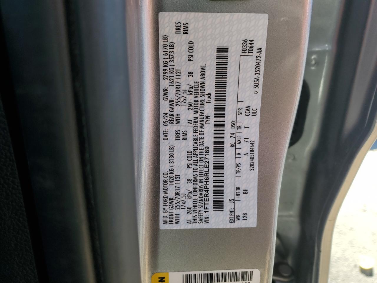 2024 FORD RANGER