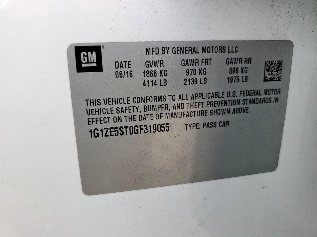 2016 CHEVROLET Malibu Limited