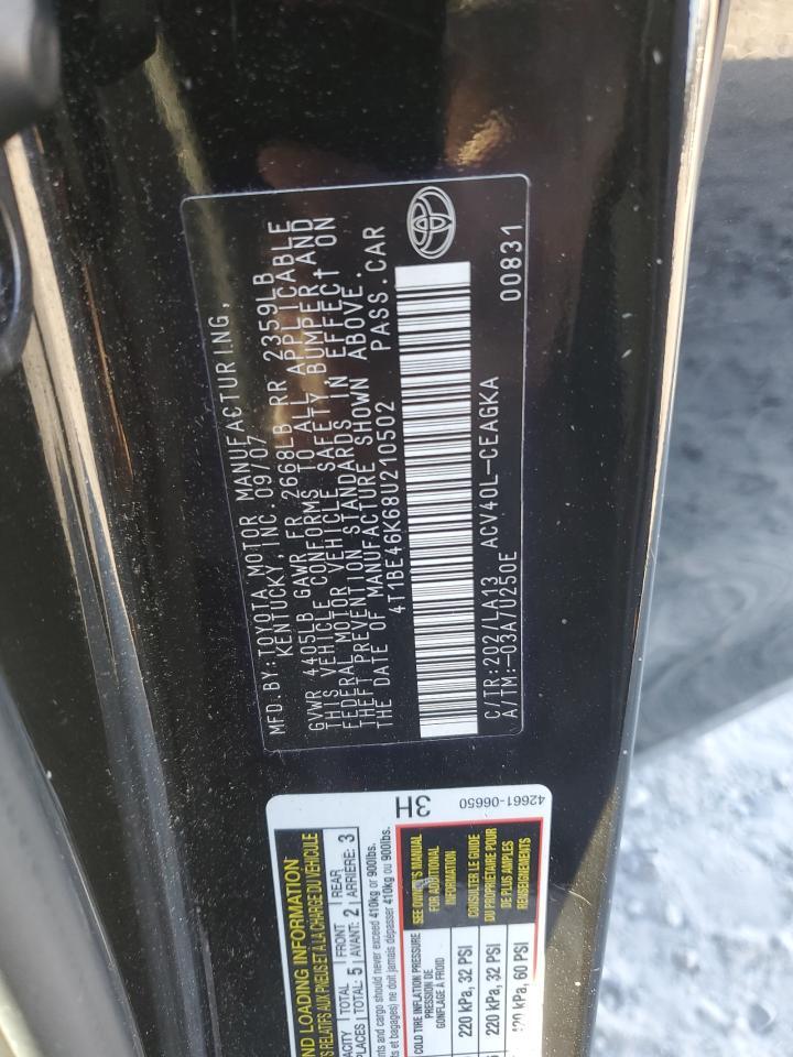 2008 TOYOTA CAMRY