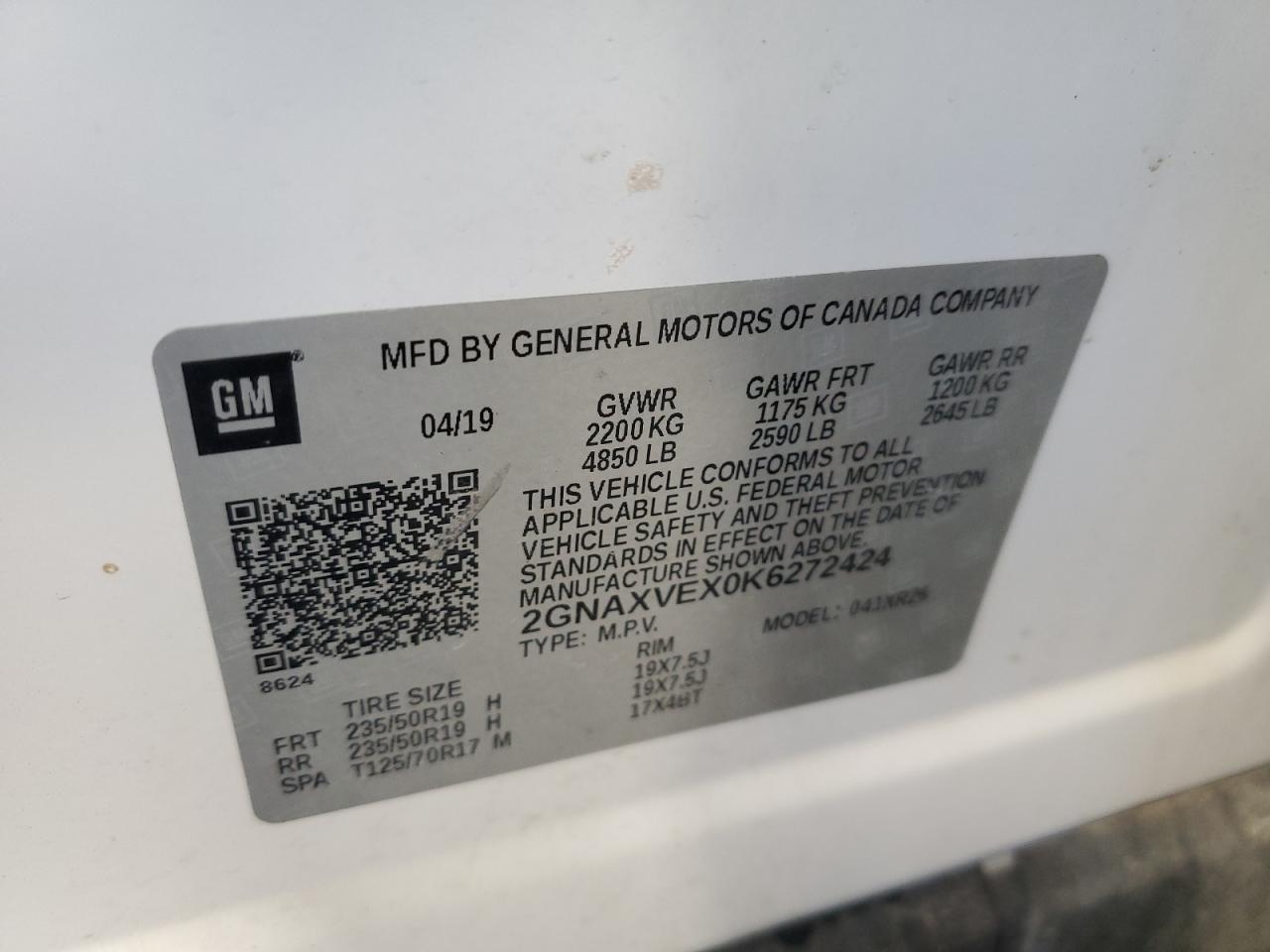 2019 CHEVROLET EQUINOX