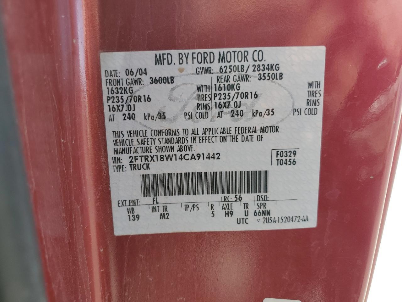 2004 FORD F-150