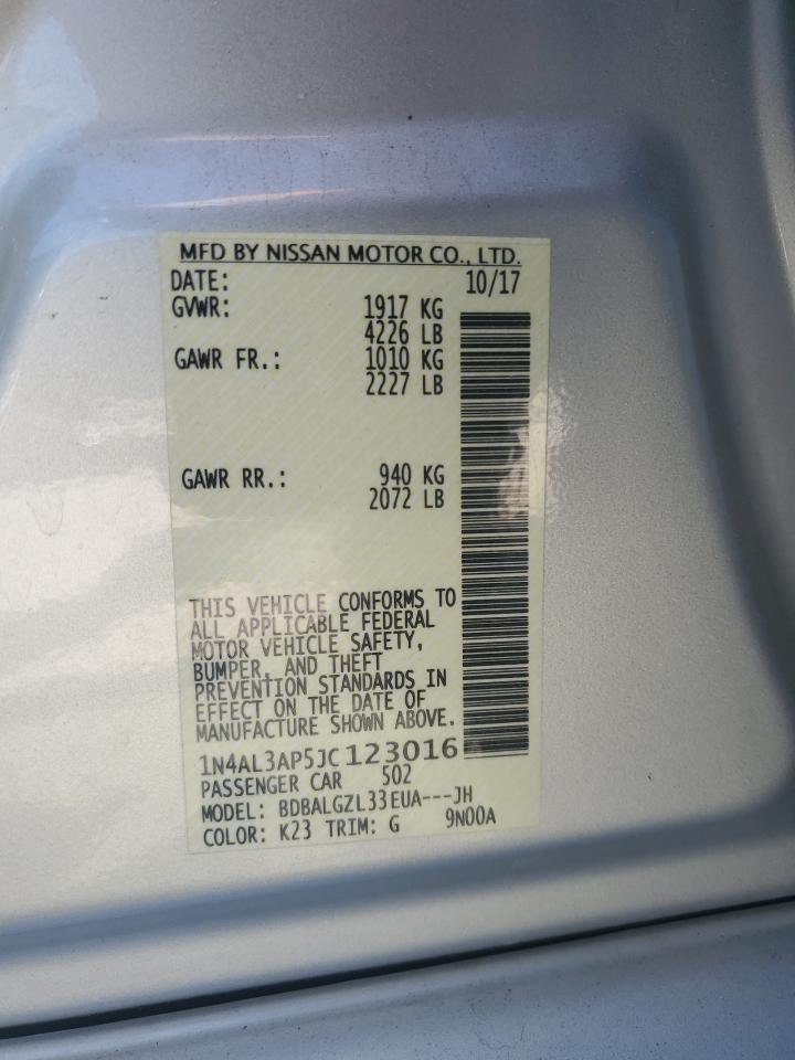 2018 NISSAN ALTIMA