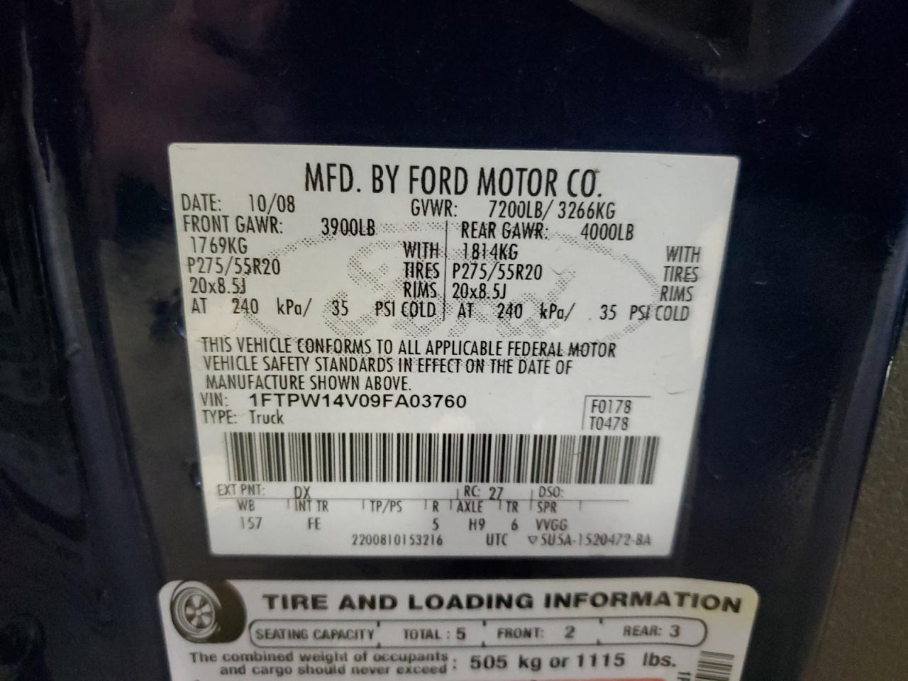 2009 FORD F-150