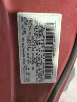 2000 TOYOTA TUNDRA