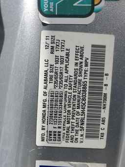 2012 HONDA ODYSSEY