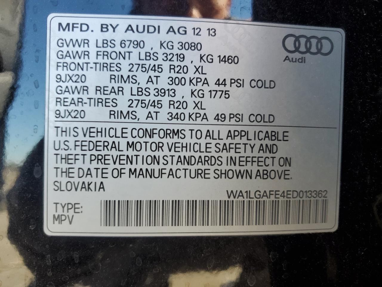 2014 AUDI Q7