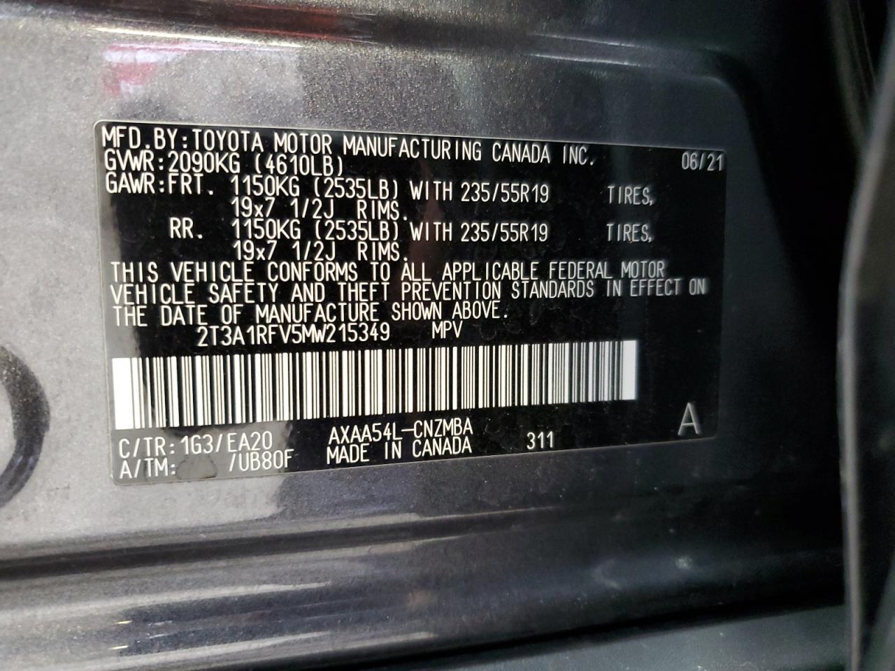 2021 TOYOTA RAV4