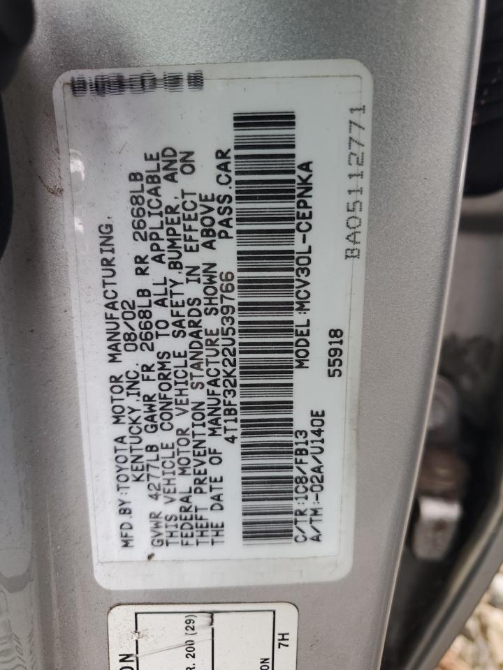 2002 TOYOTA CAMRY