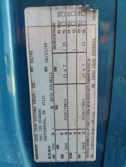 1999 CHEVROLET Express 1500