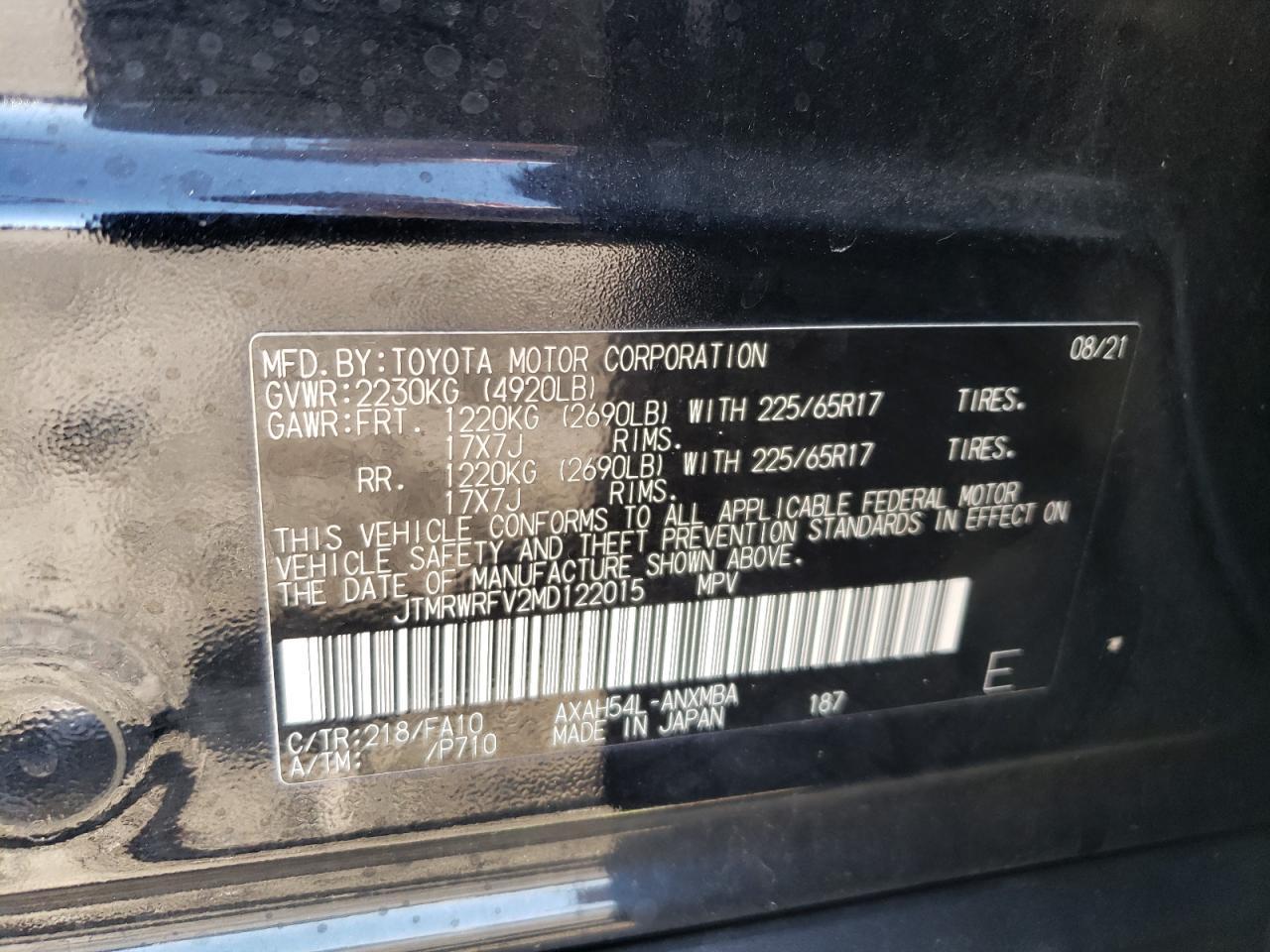 2021 TOYOTA RAV4
