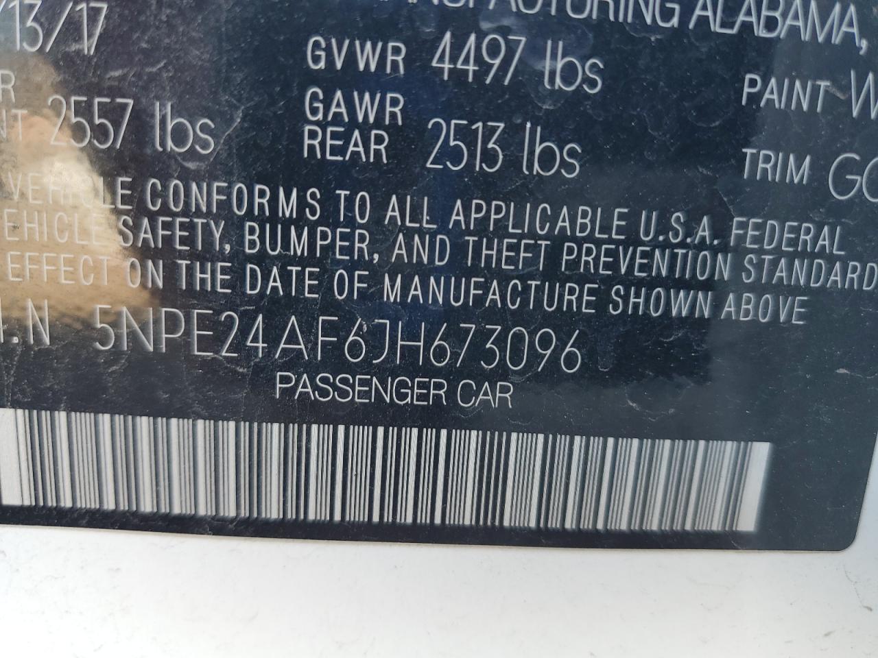 2018 HYUNDAI SONATA