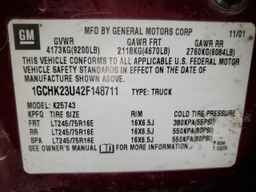 2002 CHEVROLET Silverado 2500