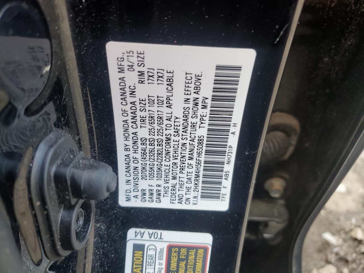 2015 HONDA CR-V