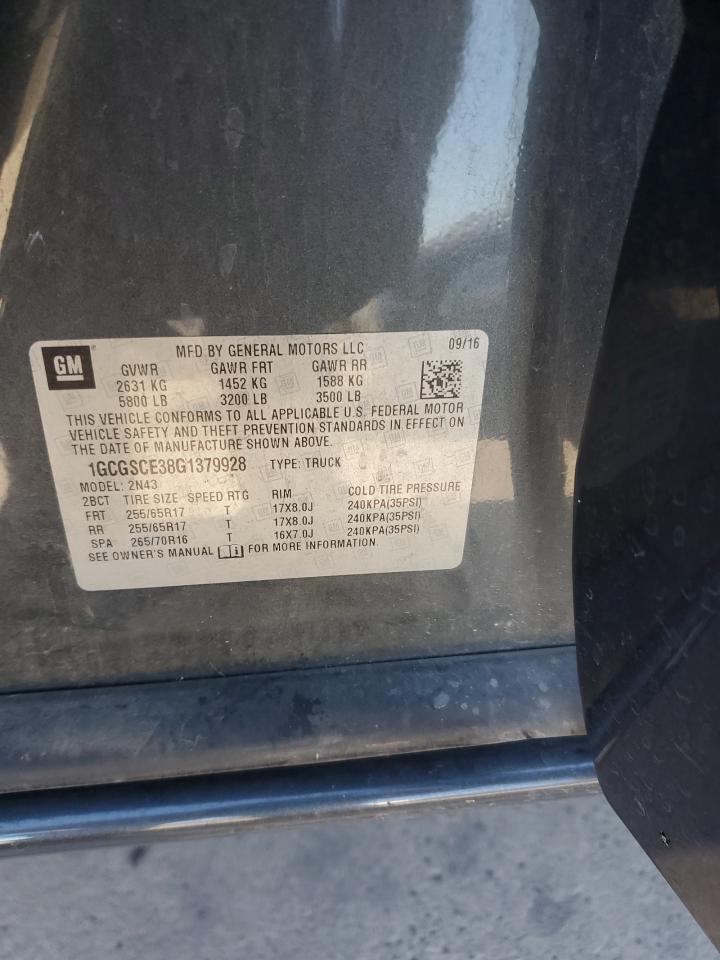 2016 CHEVROLET COLORADO