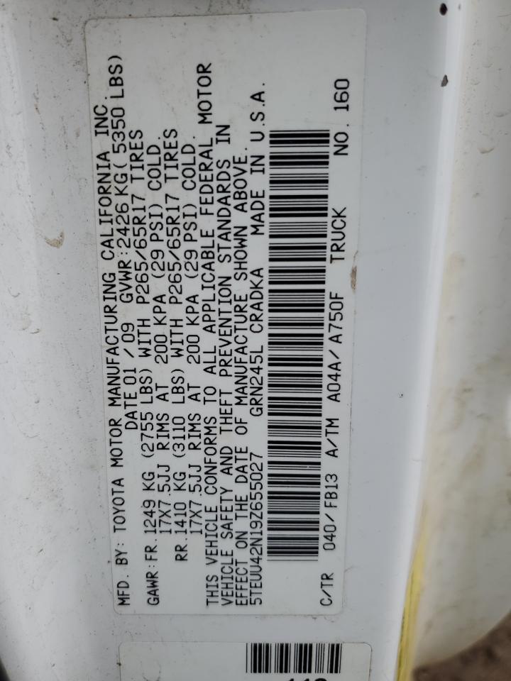 2009 TOYOTA TACOMA