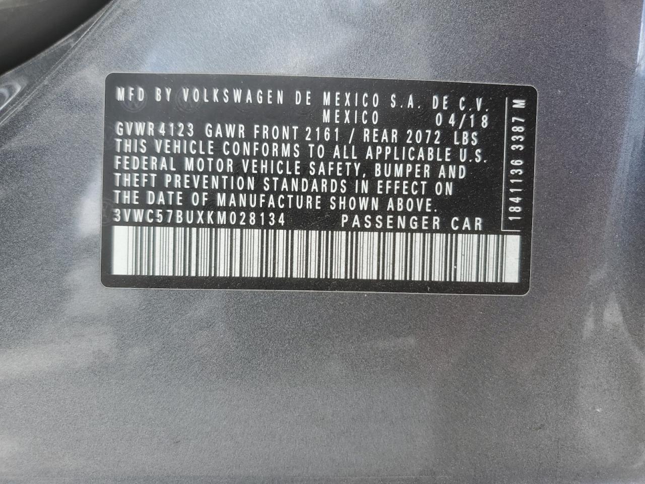 2019 VOLKSWAGEN JETTA
