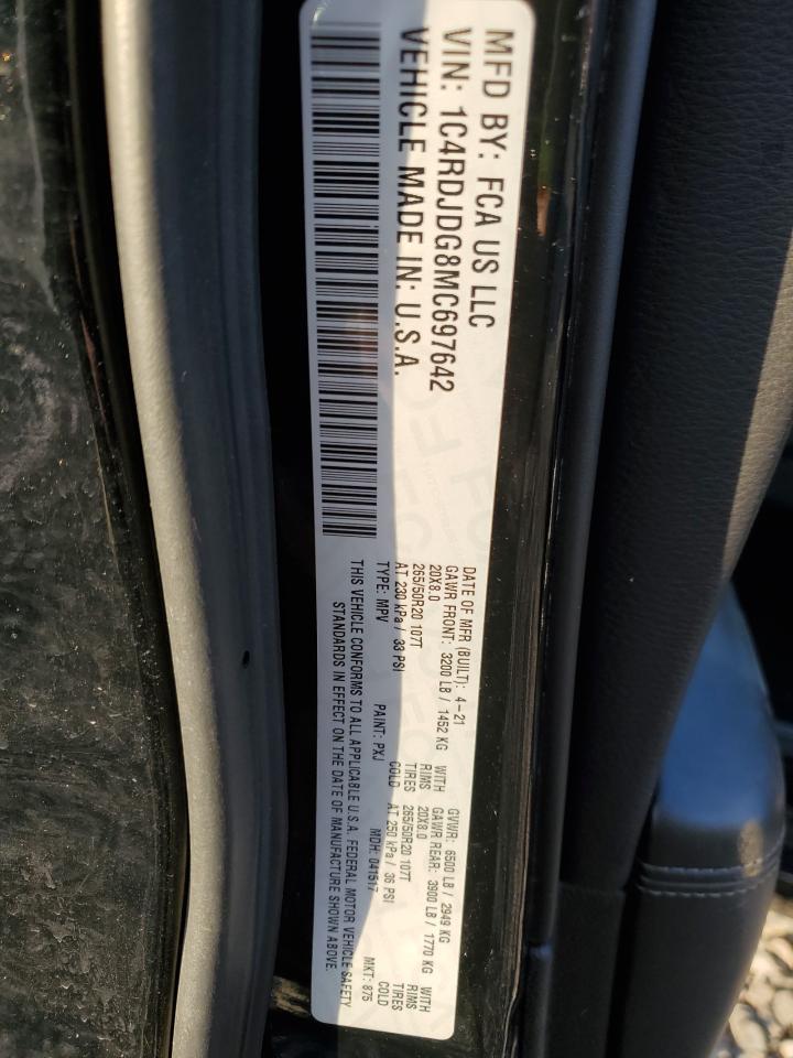 2021 DODGE DURANGO