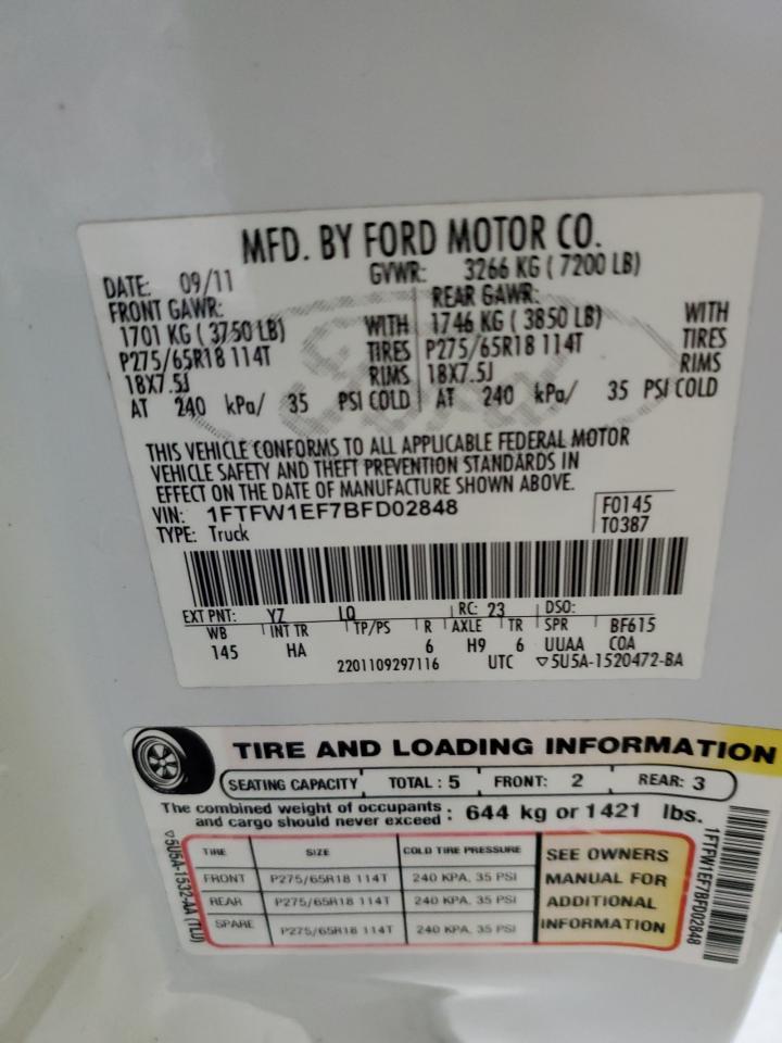 2011 FORD F-150