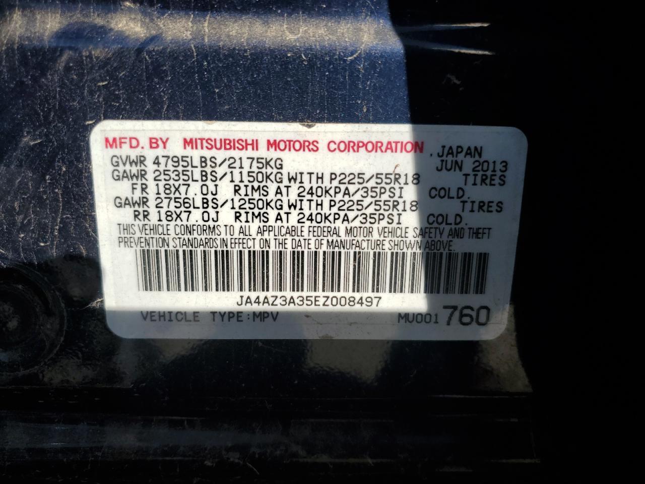 2014 MITSUBISHI outlander