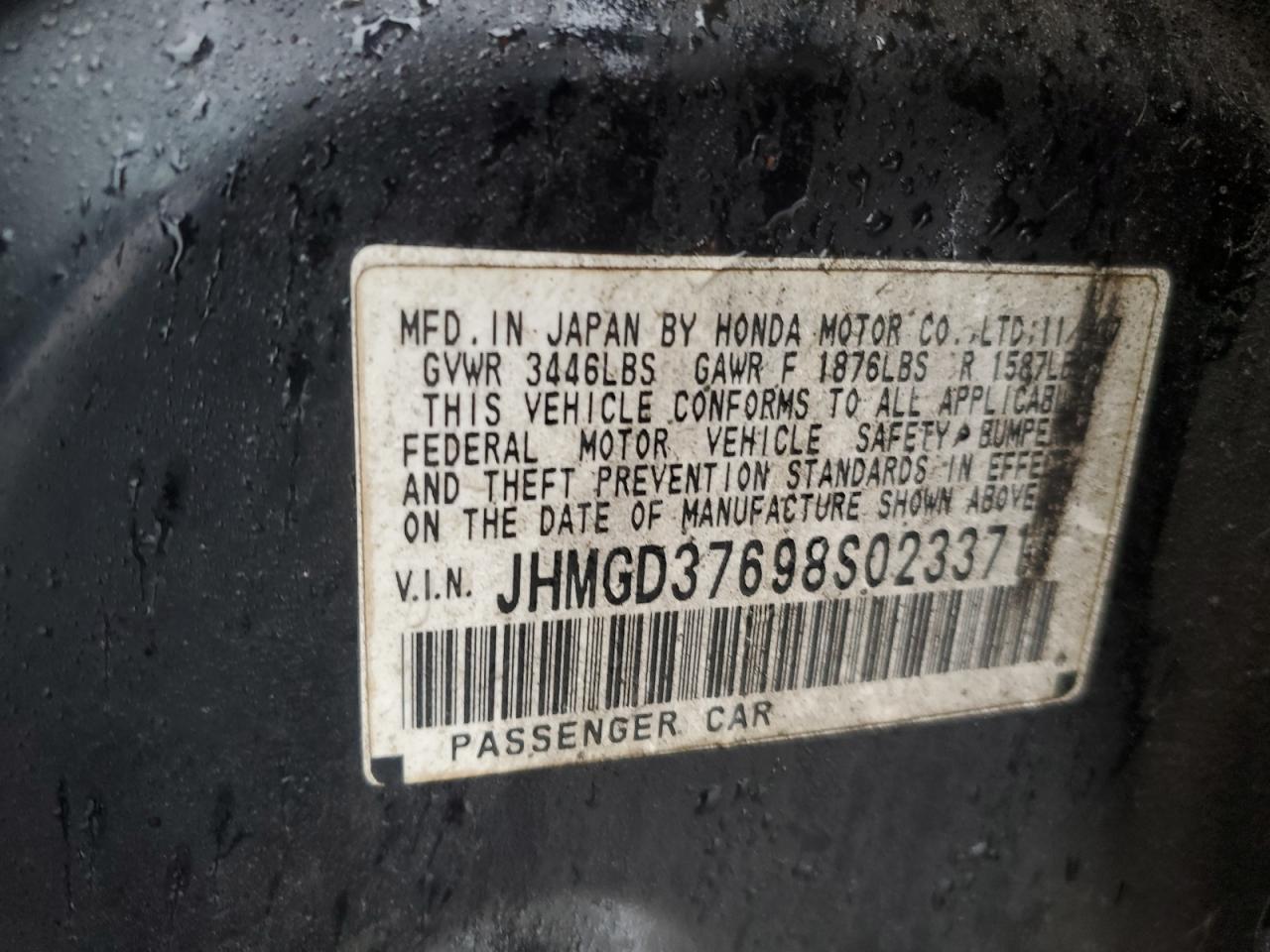 2008 HONDA FIT