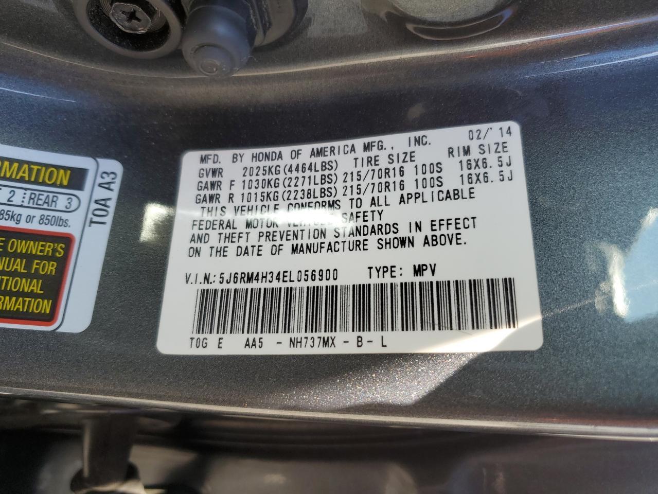 2014 HONDA CR-V