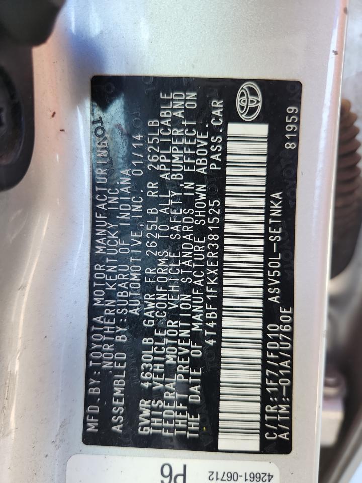 2014 TOYOTA CAMRY