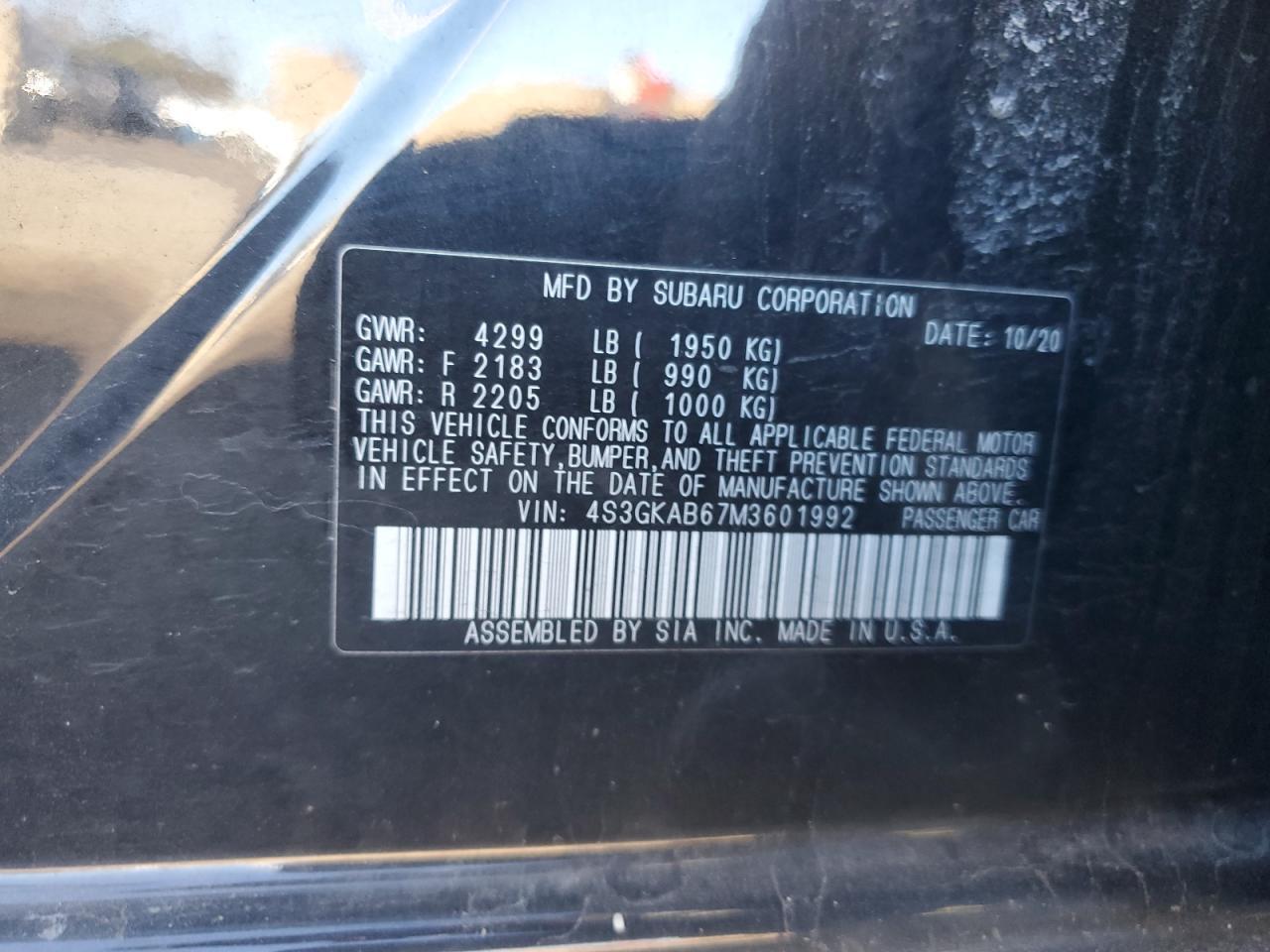 2021 SUBARU IMPREZA