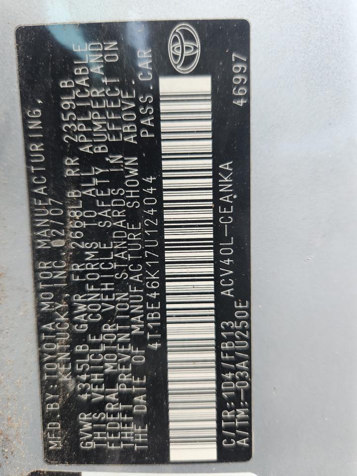 2007 TOYOTA CAMRY