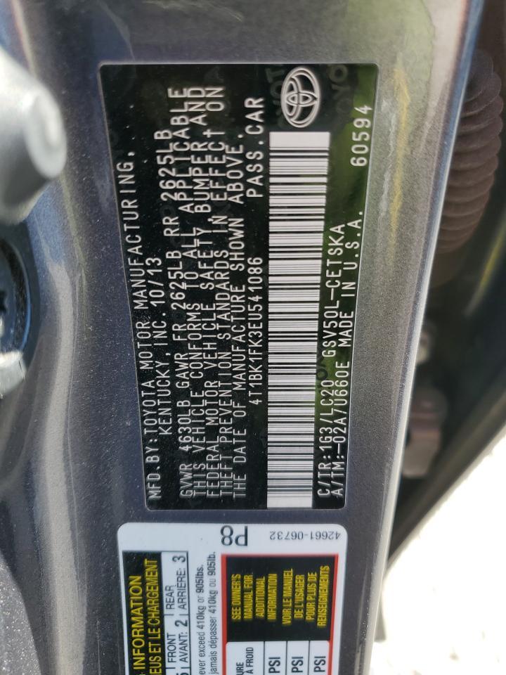 2014 TOYOTA CAMRY