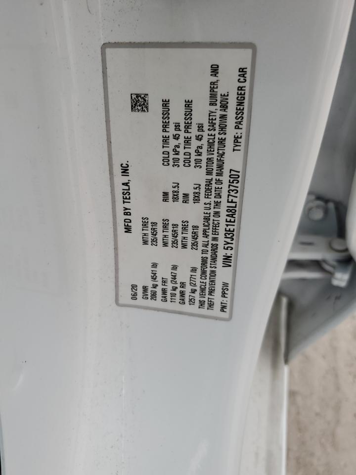 2020 TESLA MODEL 3