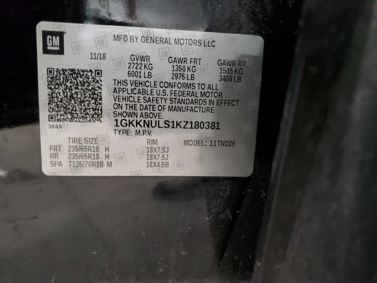 2019 GMC ACADIA