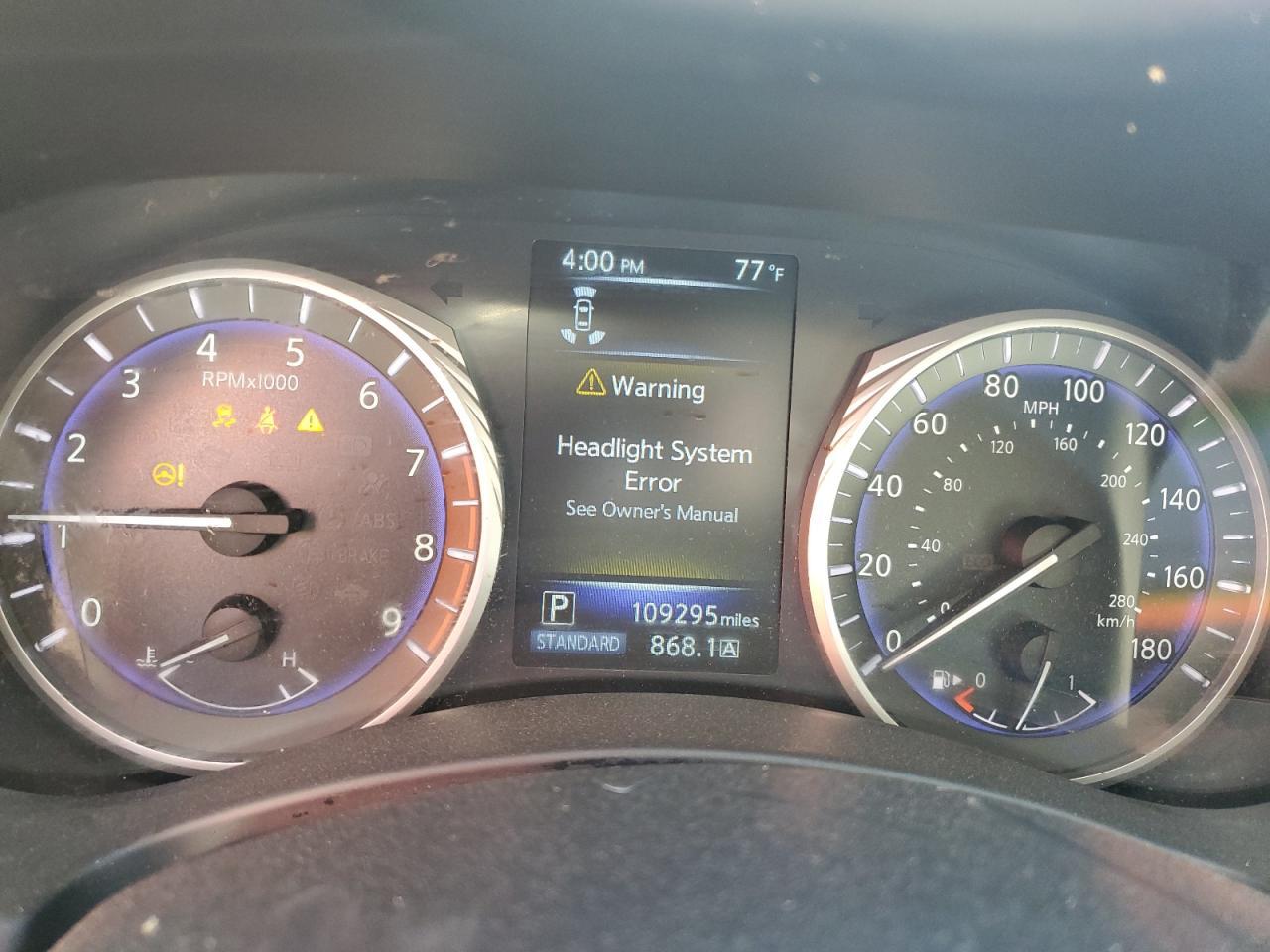 2016 INFINITI Q50