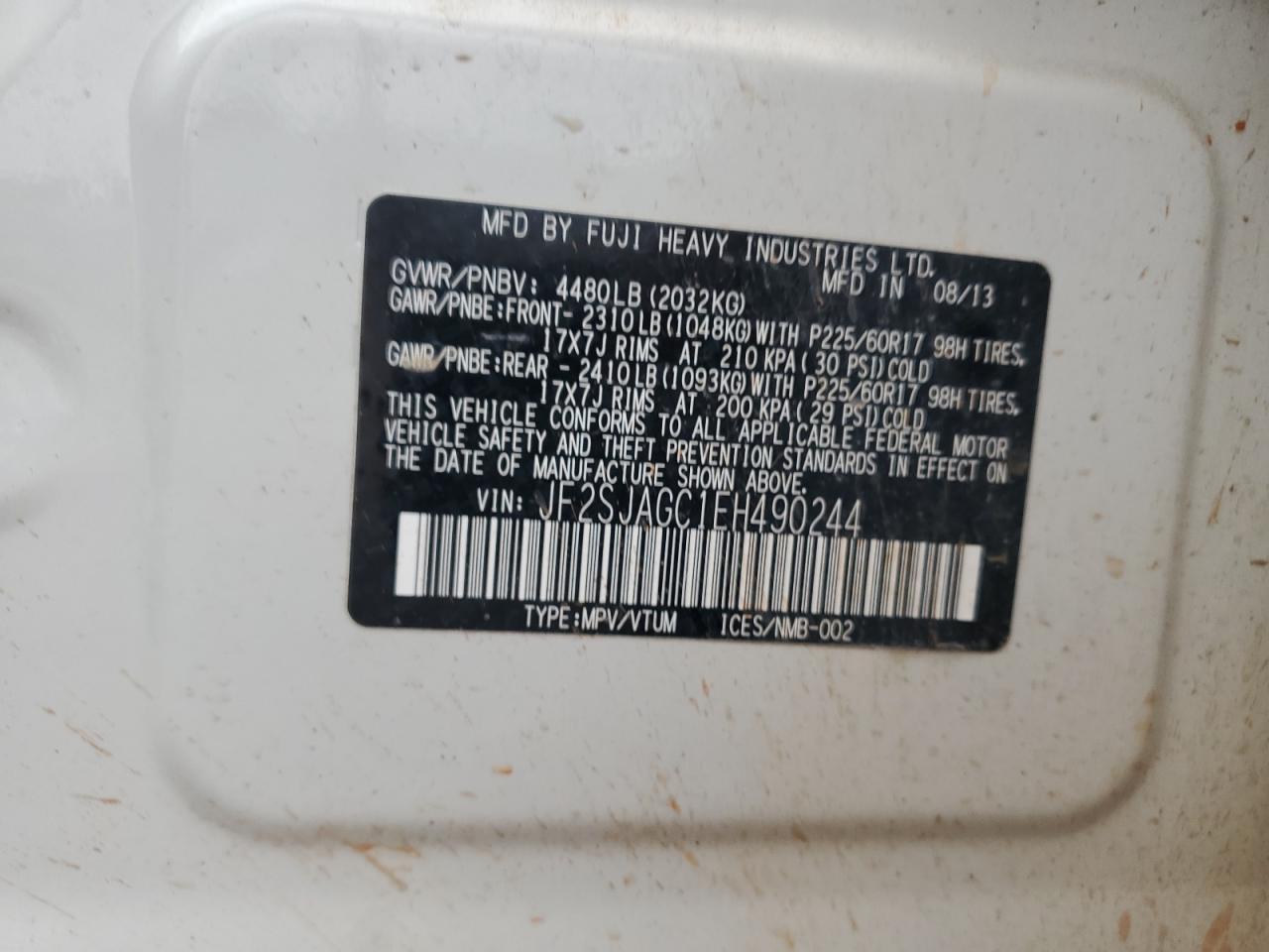 2014 SUBARU FORESTER