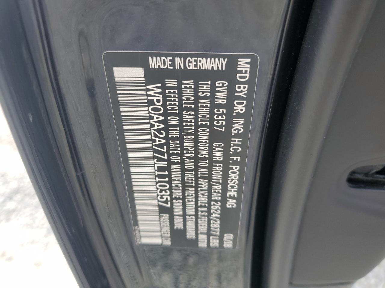 2018 PORSCHE Panamera