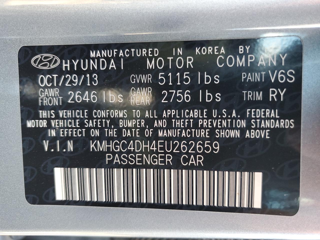2014 HYUNDAI GENESIS