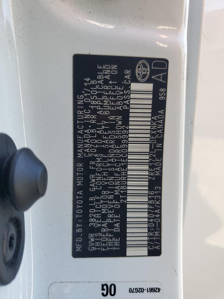2014 TOYOTA COROLLA