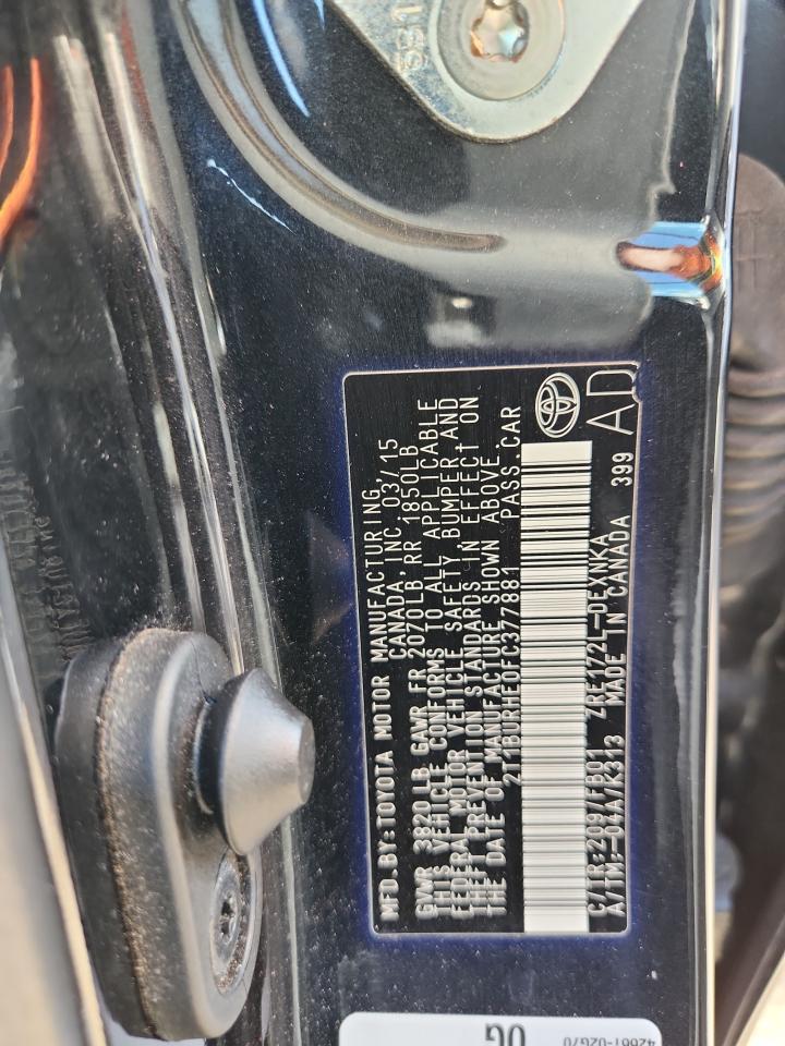 2015 TOYOTA COROLLA
