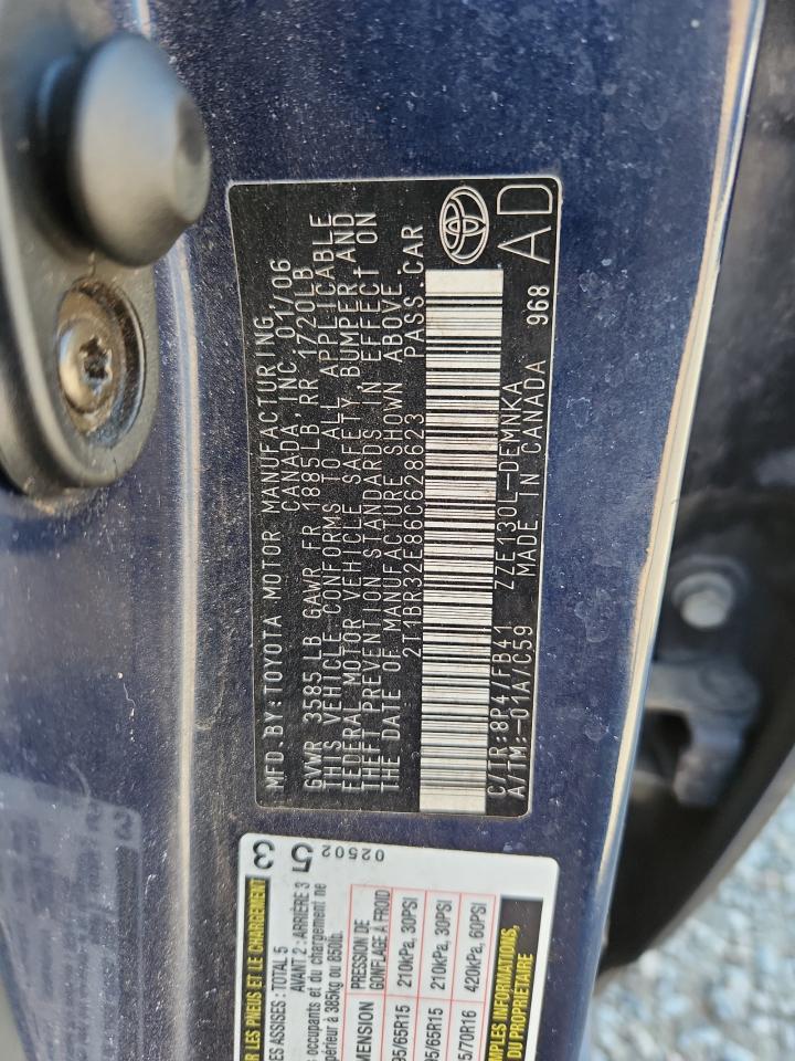 2006 TOYOTA COROLLA