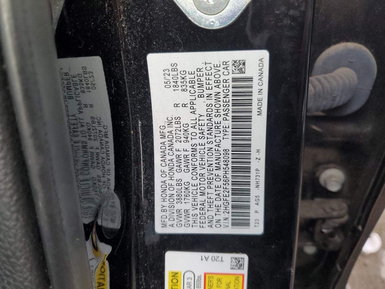 2023 HONDA CIVIC