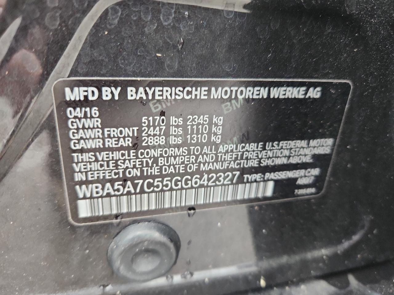 2016 BMW 5 series