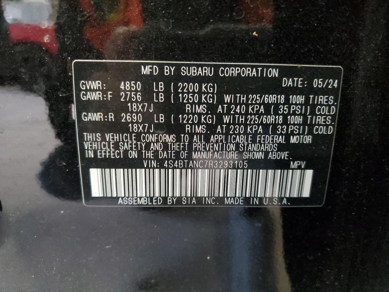 2024 SUBARU Outback