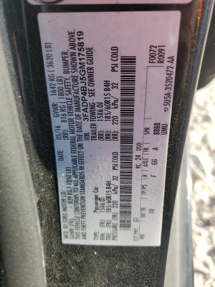 2016 FORD Fiesta