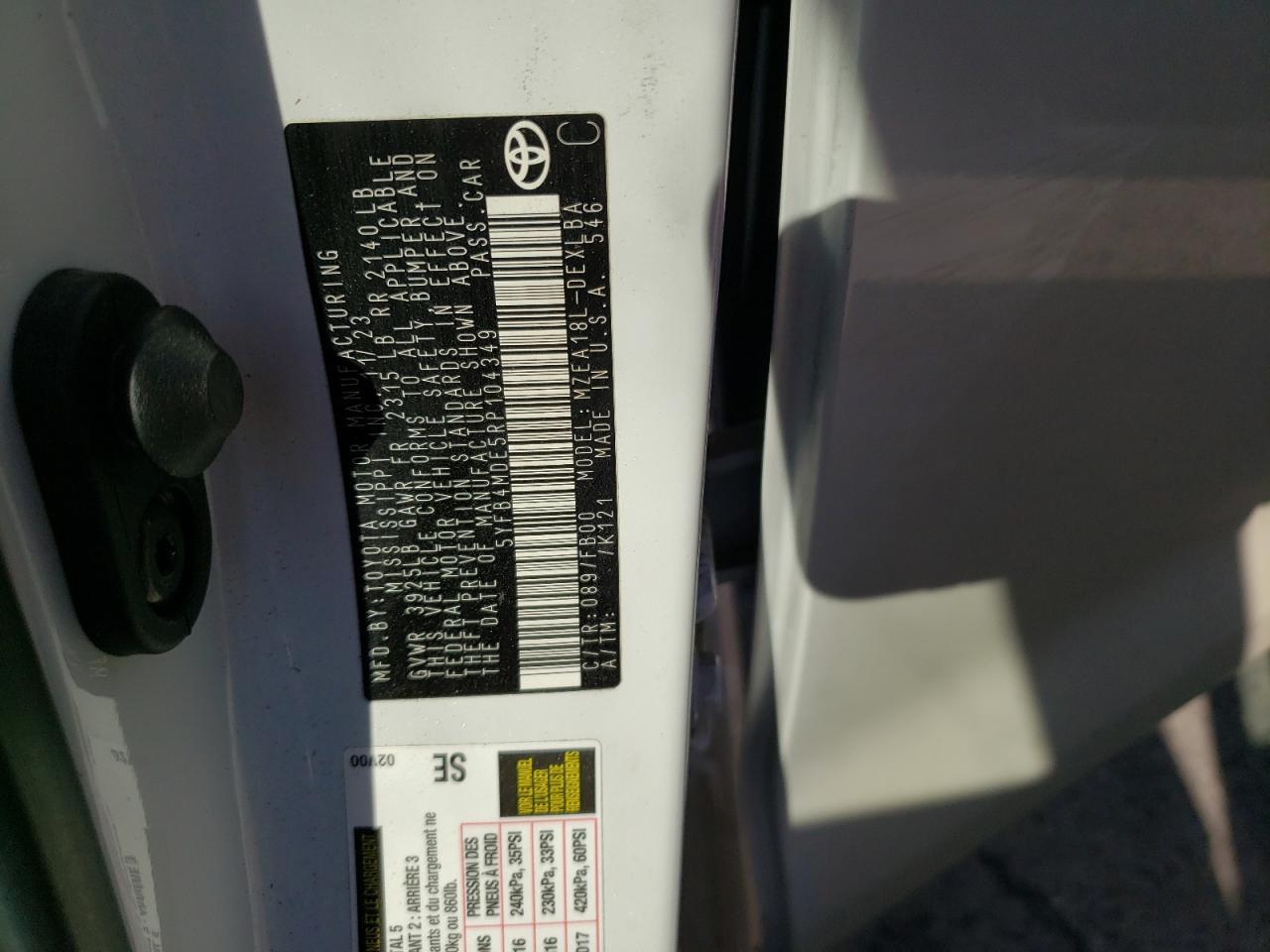 2024 TOYOTA COROLLA